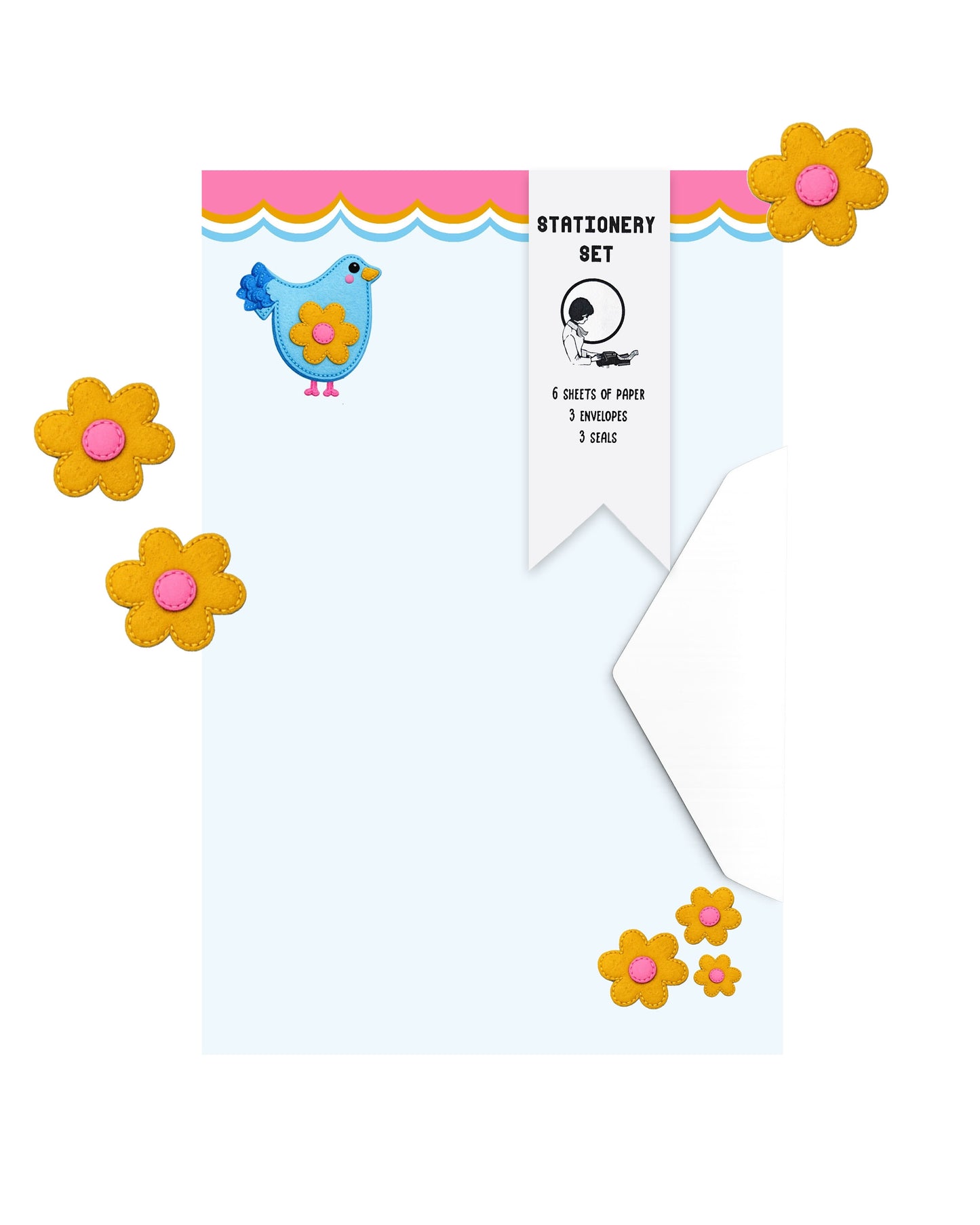 Bluebird of Happiness Stationery Set