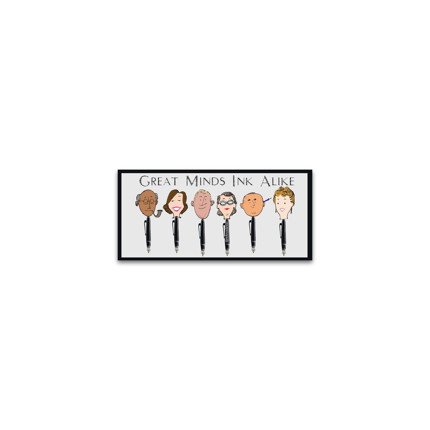 Great Minds Ink Alike Bumper Sticker