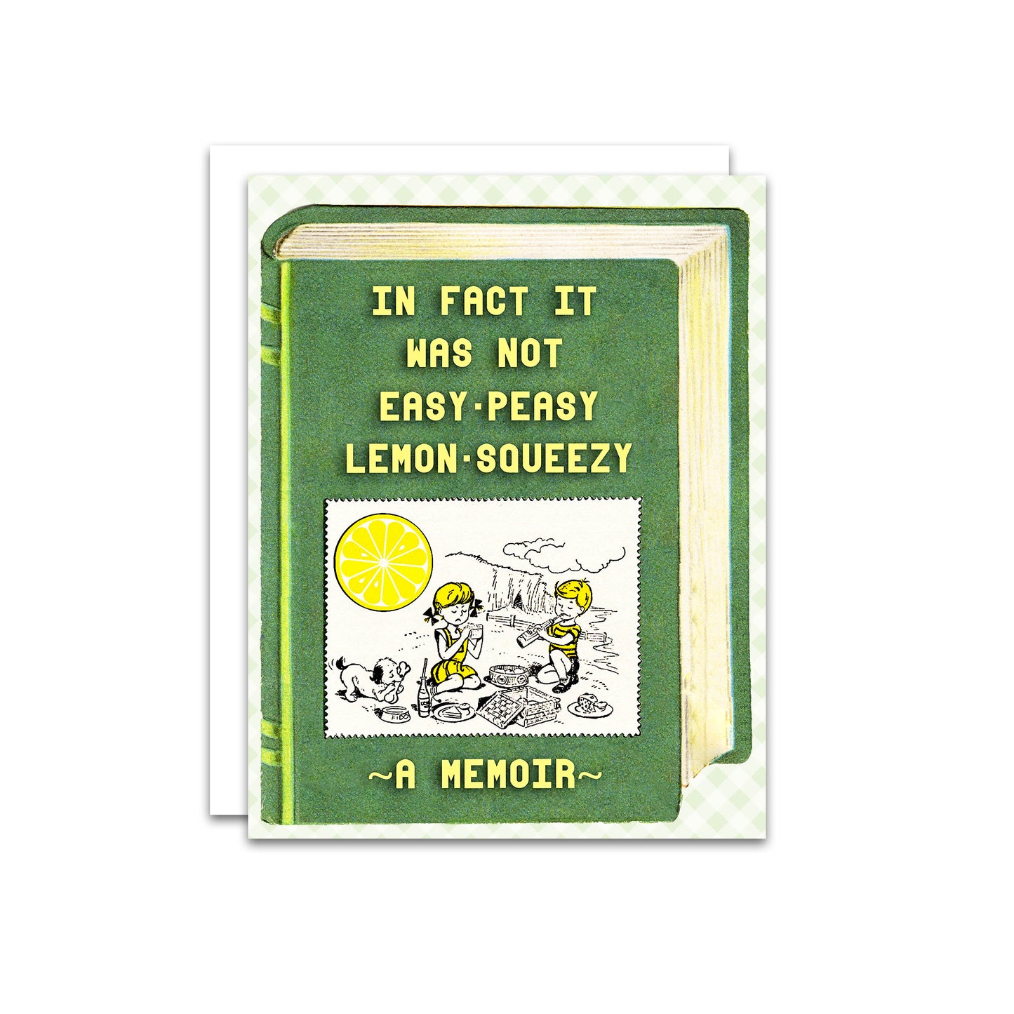 Easy Peasy Lemon Squeezy Funny Blank Card