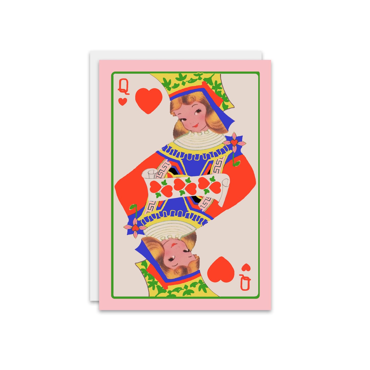 Queen of Hearts Blank Card