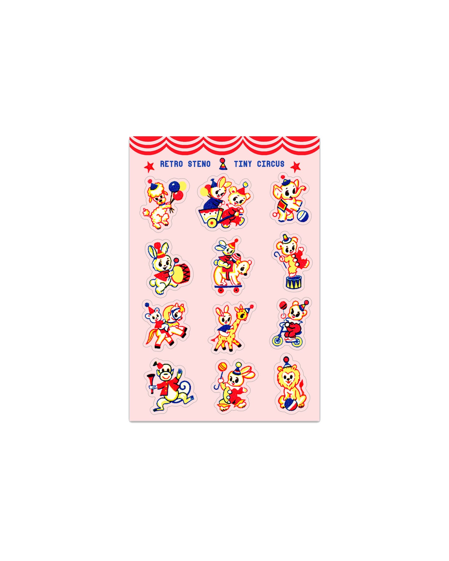 Tiny Circus Friends Sticker Sheet