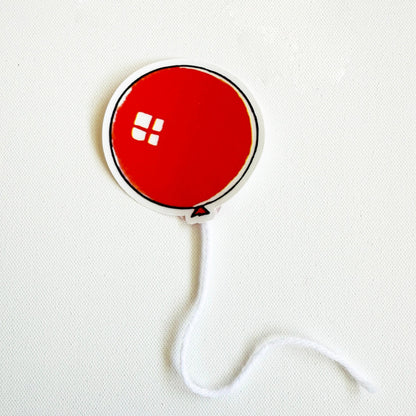 Red Balloon Sticker