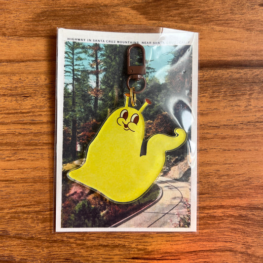 Banana Slug Key Chain & Vintage Style Postcard Gift Set