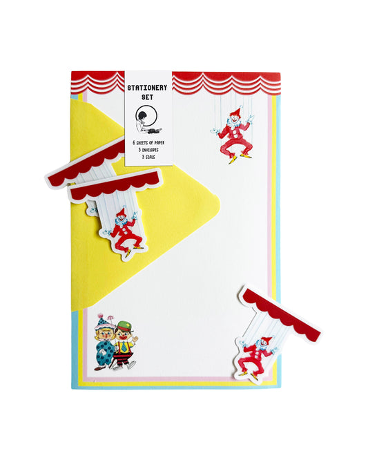 Circus Couple & Mr. Marionette Stationery Set