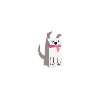 Doggo Puppet Sticker - White Husky