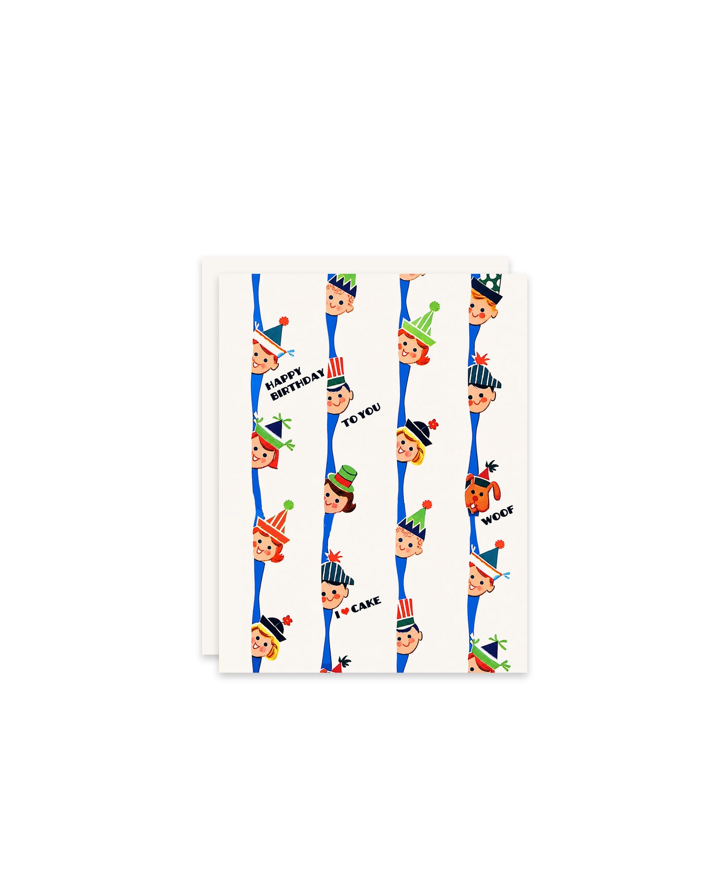Peeking Kids Happy Birthday Card