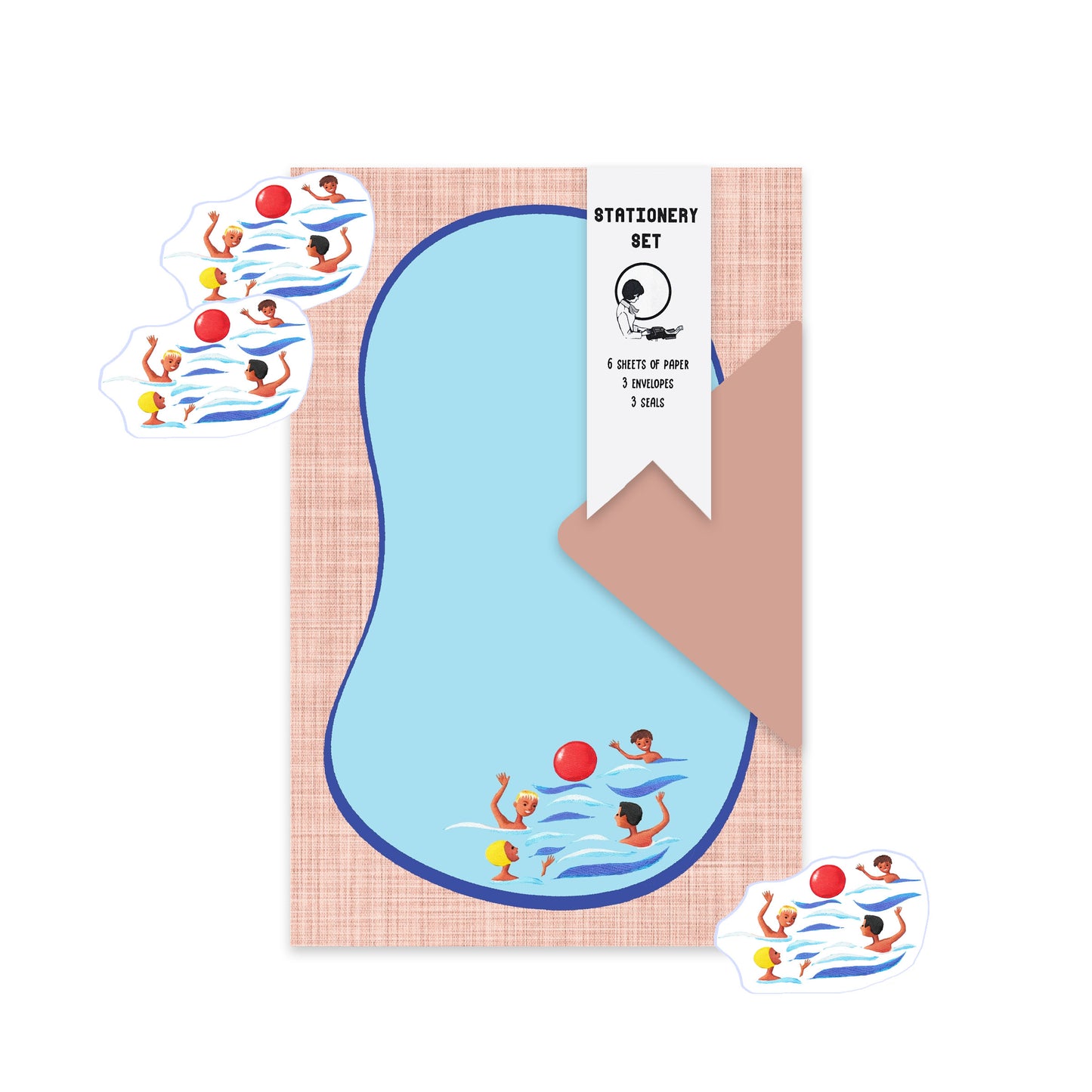 Pool Party Stationery Set