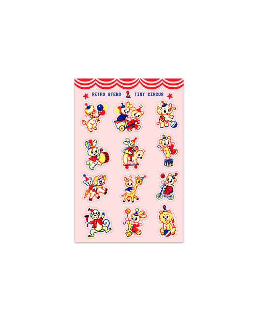 Tiny Circus Friends Sticker Sheet