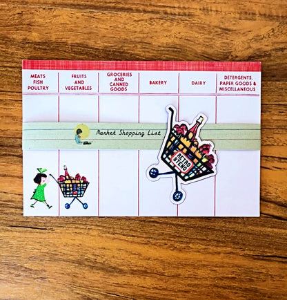 To Market Grocery List Magnetic Notepad