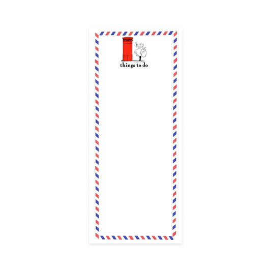 UK Postbox To Do List Notepad